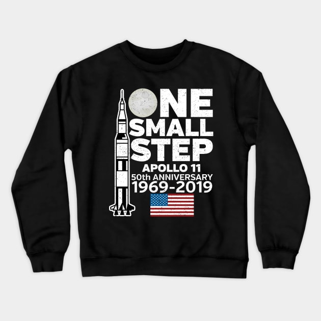 Apollo 11 One Small Step Moon Landing Crewneck Sweatshirt by RadStar